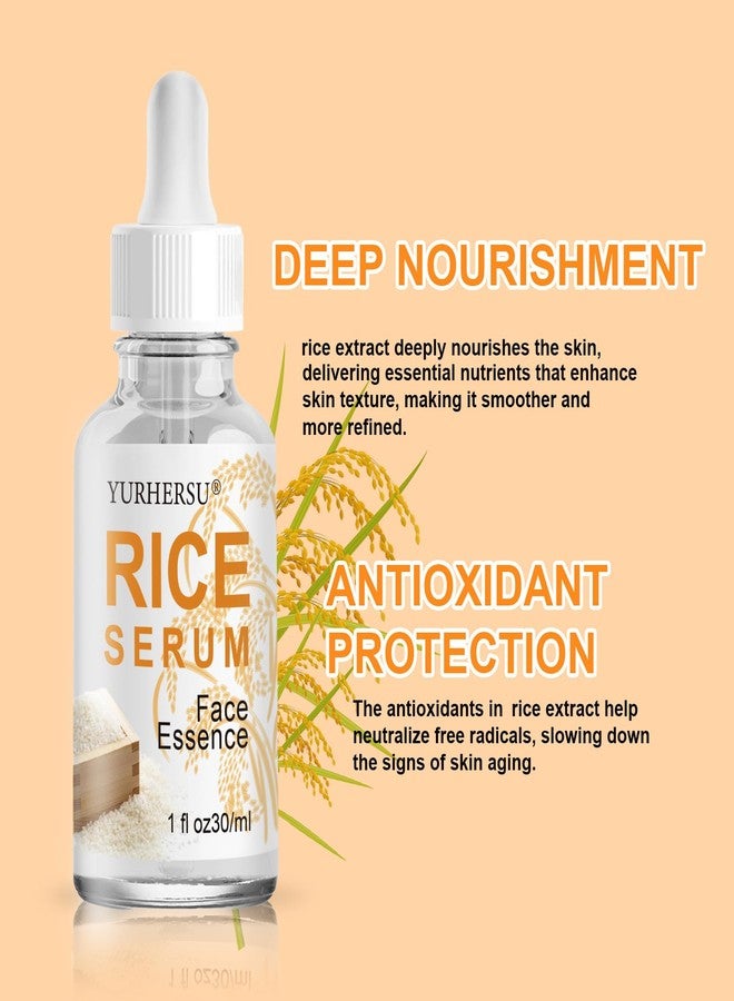 YURHERSU سيروم الوجه بالأرز من يورهيرسو، خلاصة مرطبة للوجه، تشد البشرة، مضادة للتجاعيد وعلامات الشيخوخة، تزيل الخطوط الدقيقة، تنعم البشرة بعمق، ترطبها بعمق، وتوحد لونها للعناية اليومية بالبشرة - 30 مل - Image 2